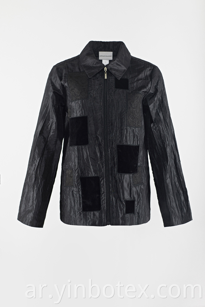 crinkle woven jacket